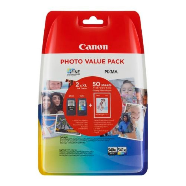 C.t. CANON PG540XL/CL541XL Black / Colour Blister Pack 600p.+ 50h.10x15 - Photo value pack
