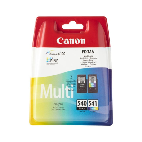 (2) C.t. CANON PG540+CL541 MG2150 negro+color Multi-pack - BLISTER+ALARMA