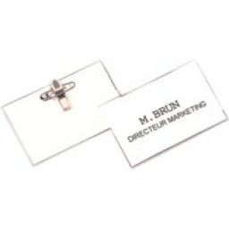 FELLOWES (50) portanombres con PIN-CLIP 56x92mm