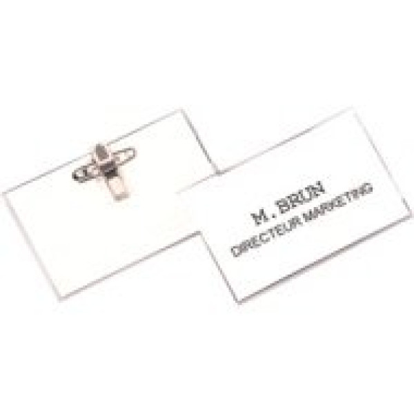 FELLOWES (50) portanombres con PIN-CLIP 56x92mm