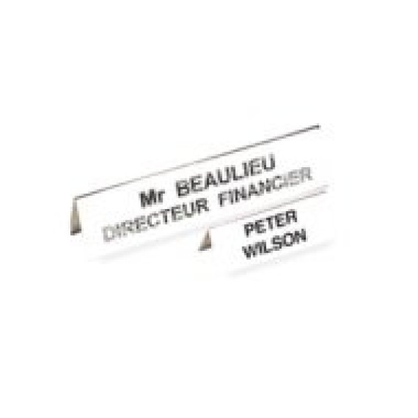 FELLOWES Pack 25 Portanombres Sobremesa 60x250mm