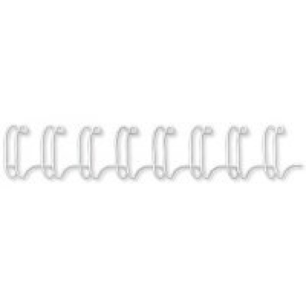 FELLOWES (100) wires blancos 10mm (51-80h.) doble espiral metálico wire FELLOWES (100) wires blancos 10mm (51-80h.) doble espiral metálico wire