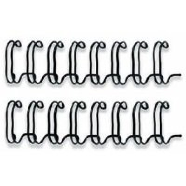 FELLOWES (100) wires negro 10mm (51-80h.) doble espiral metálico wire FELLOWES (100) wires negro 10mm (51-80h.) doble espiral metálico wire