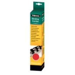 FELLOWES (25) canutillos rojos 12mm (56-80h.) para encuadernadora de canutillos de plástico FELLOWES (25) canutillos rojos 12mm (56-80h.) para encuadernadora de canutillos de plástico