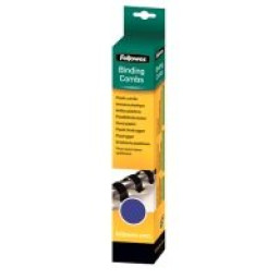 FELLOWES (100) canutillos azules 8mm (20-40h.) para encuadernadora de canutillos de plástico