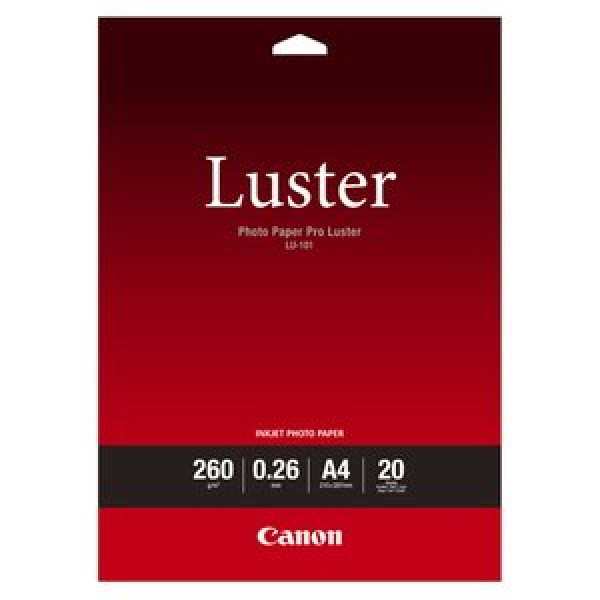 Papel CANON Pro Luster LU-101 A3 297x420mm 260gr. 20h