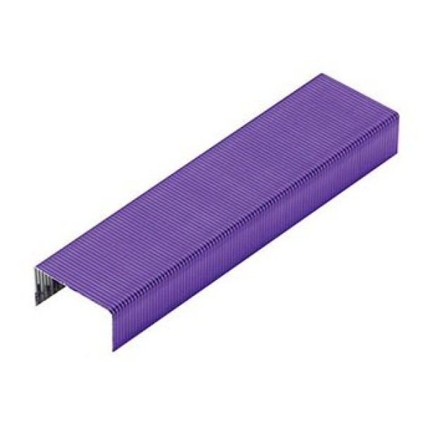 Caja de 2000 grapas REXEL nº56 26/6 color morado