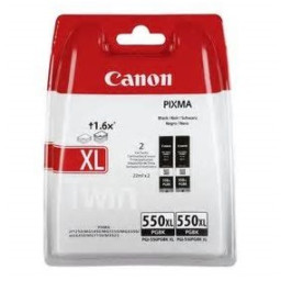 (2) C.t. CANON PGBK-550XL negro pig Pixma IP7250  IP7240 MG5440 Alta capacidad