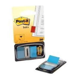 Dispensador POST-IT Index azul brillante, 50u. mediano 1