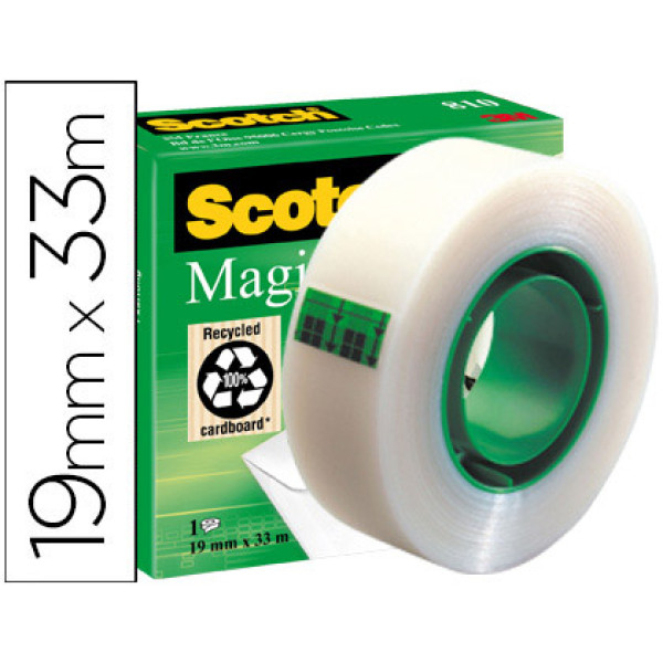 (1) Cinta SCOTCH MAGIC invisible 810 (19mm x 33m) (RT000968870)