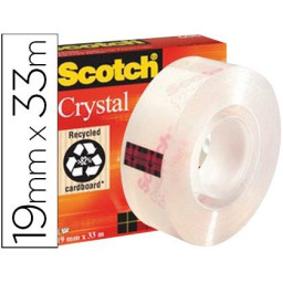 (1) Cinta SCOTCH supertransparente Cristal (19 x 33m)