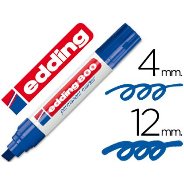 Rotulador EDDING marcador permanente 800 azul
