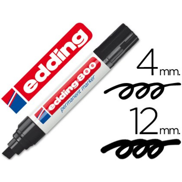 Rotulador EDDING marcador permanente 800 negro
