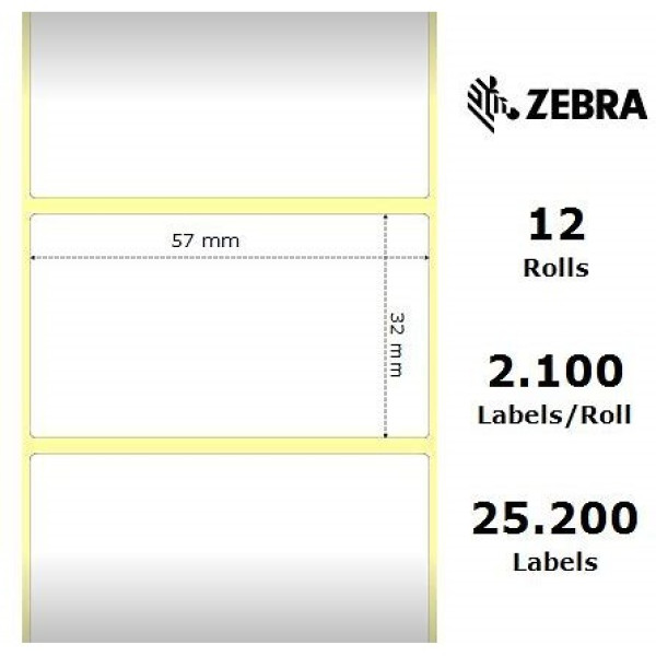 ET.IN CARTA TERMICA REM 57X32MM C12