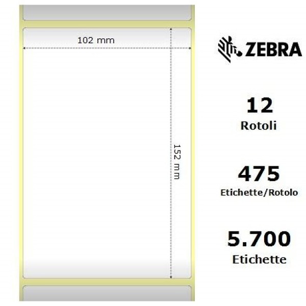 ETIQUETAS 102 X 152MM 12 ROLLOS