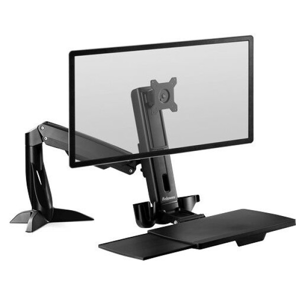 FELLOWES Estación de trabajo Sit-Stand Easy Glide Negro Bandeja para teclado FELLOWES Estación de trabajo Sit-Stand Easy Glide Negro Bandeja para teclado