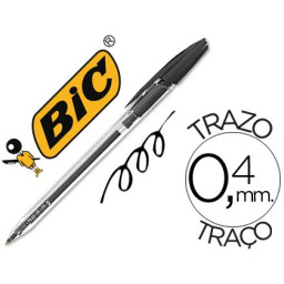 Boligrafo BIC Cristal clic negro