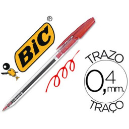 Boligrafo BIC Cristal clic rojo