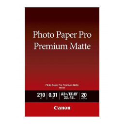 Papel CANON Fotog. PM-101 A3+ 329x483 mm 210gr 20 hojas