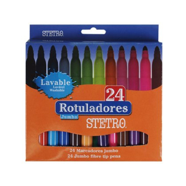 (24) Rotuladores JUMBO punta gruesa