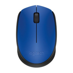 Ratón LOGITECH M171 óptico inalámbrico azul/negro 1000ppp 3bot+1rueda  2.4GHz