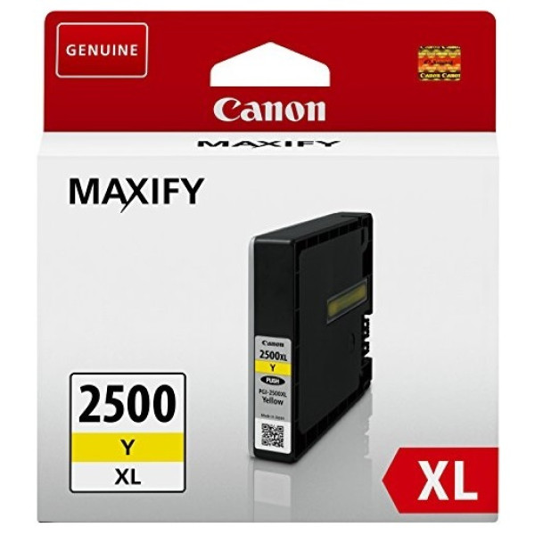 C.t. CANON PGI-2500XL Y Maxify iB4050 MB5050 amar MB5350  Alta capacidad  1.755p.