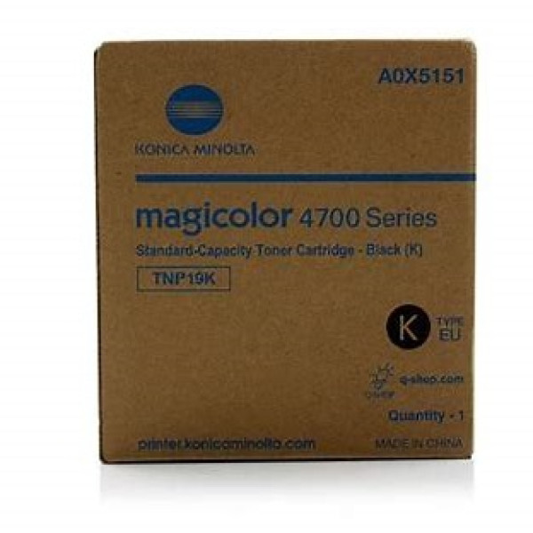 Toner KONICA-MINOLTA TNP19K: MC4750 Black 4.000p. Toner KONICA-MINOLTA TNP19K: MC4750 Black 4.000p.