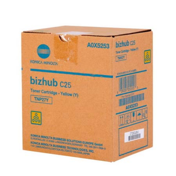 Toner KONICA-MINOLTA TNP27Y amarillo Bizhub C25  3.500p.