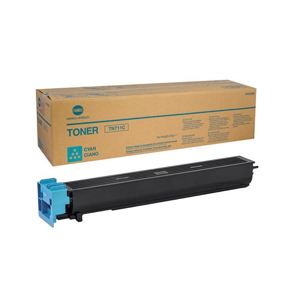Toner KONICA-MINOLTA TN711C: BizHub 654e cian Standar