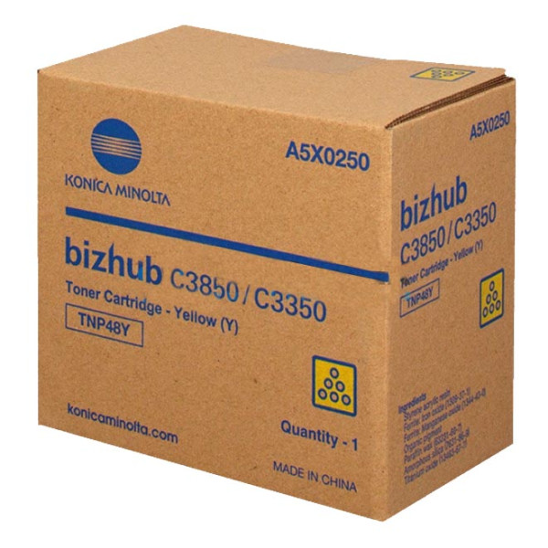 Toner KONICA-MINOLTA TNP48Y amarillo BizHub C3850 C3350  10.000p.