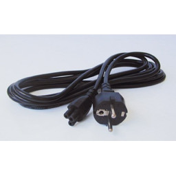 Cable corriente portátil 1,8m conexión portátil de 3 agujeros (tipo trébol)