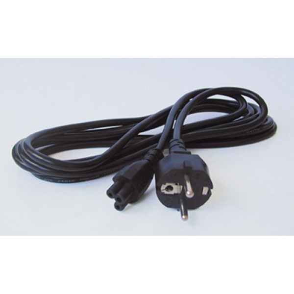 Cable corriente portátil 1,8m conexión portátil de 3 agujeros (tipo trébol)