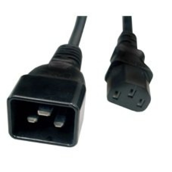 Cable alimentación corriente 1,8m para fuentes de 16A, conector IEC c20/iec13