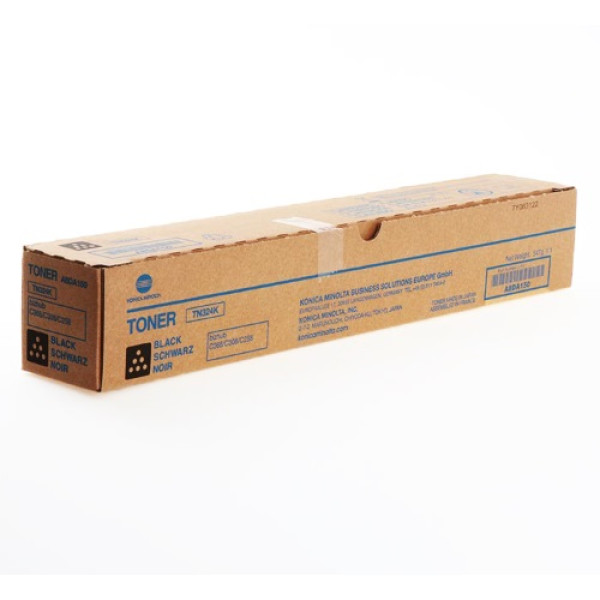 Toner KONICA-MINOLTA TN324K: ineo +258 +308 +368 BizHub C258 C308 C368 negro
