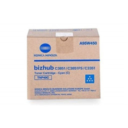 Toner KONICA-MINOLTA TNP49C: Bizhub C3851 Cyan C3351 12.000p. Toner KONICA-MINOLTA TNP49C: Bizhub C3851 Cyan C3351 12.000p.