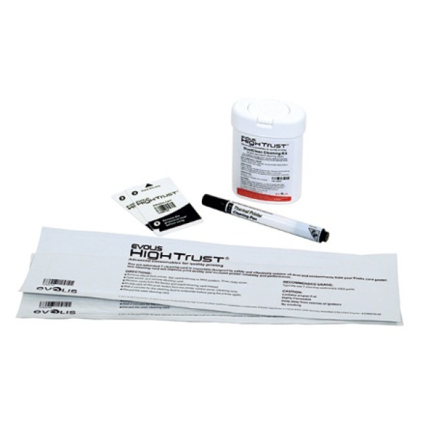 EVOLIS Advanced Cleaning kit (complete) 2 T-cards+2adh.cards+1pen+60wipes EVOLIS Advanced Cleaning kit (complete) 2 T-cards+2adh.cards+1pen+60wipes