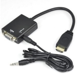 Conversor video HDMI a VGA + Audio Jack 3.5