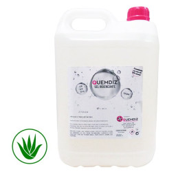 QUEMDIZ ALOE gel hidroalcohólico desinfectante 5L gel manos con Aloe Vera, garrafa 5 litros