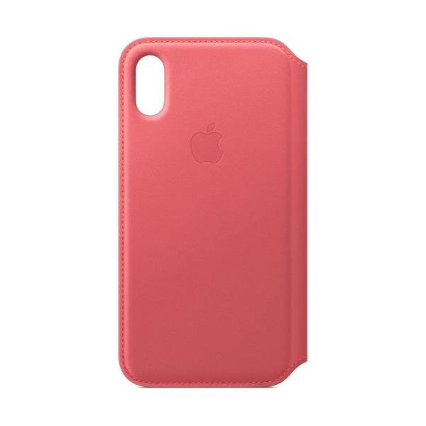 IPHONE XS LEATHER FOLIO PINK