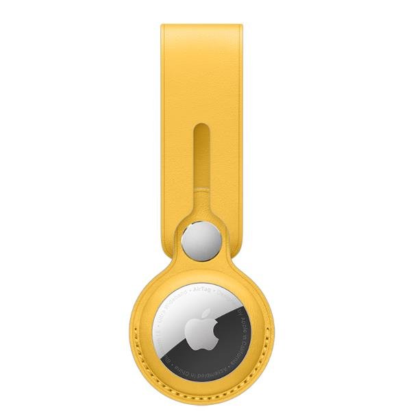 AIRTAG LEATHER LOOP - MEYER LEMON AIRTAG LEATHER LOOP - MEYER LEMON