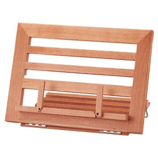 Atril sujetalibros madera 32l. 340x240x170 mm.