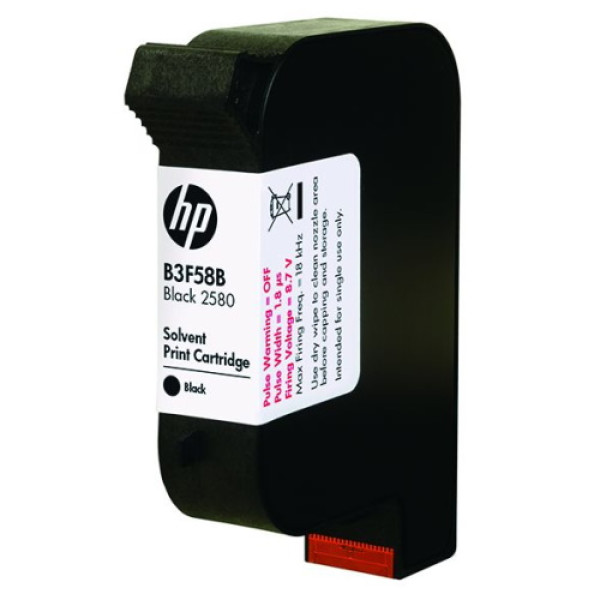 C.t. HP2580 black solvent ink (HP 45si Print cartridge) modelo pen B