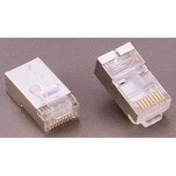Conector RJ45 cat.5e Macho plástico (8P/8C) para latiguillos
