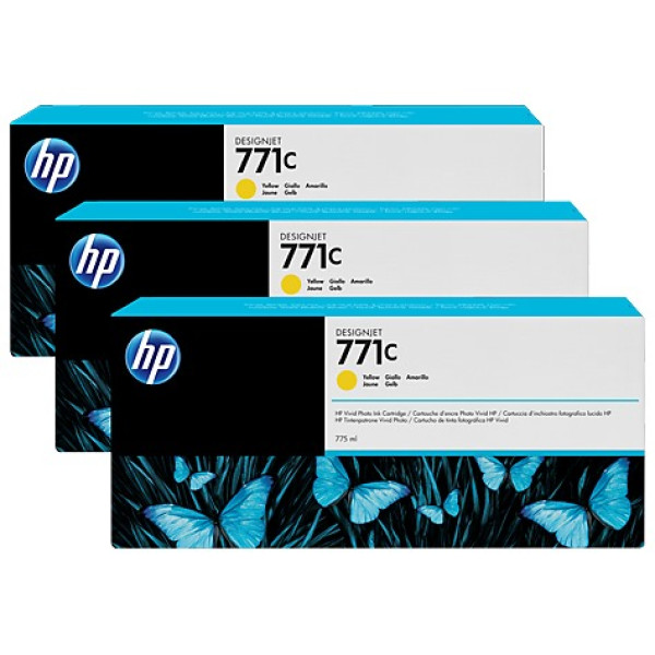 TINTA AMARILLA HP 771C 775 ML PK 3