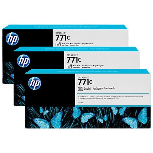 TINTA NEGRO FOTO HP 771C 775 ML PK3