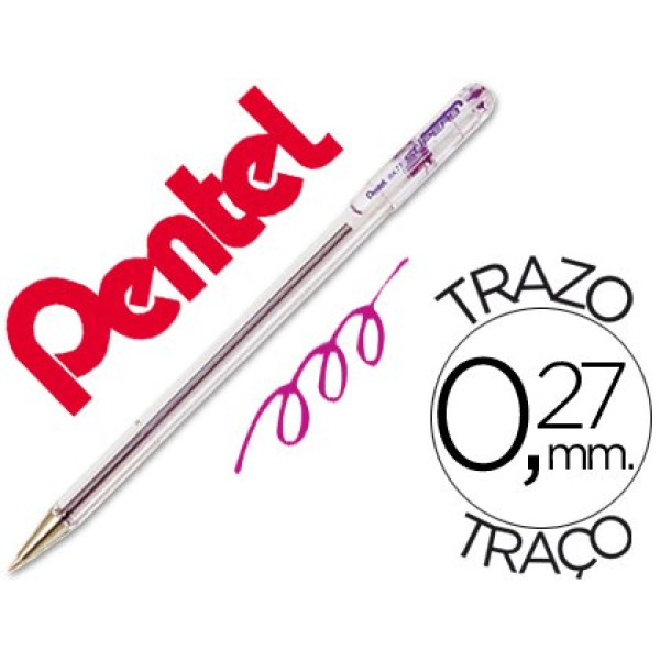 Boligrafo PENTEL BK-77v violeta