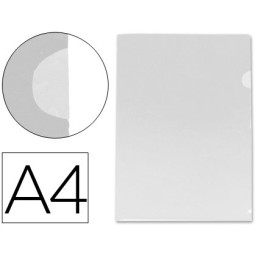 Carpeta dossier LIDERPAPEL A4 uñero 20 hojas incolora