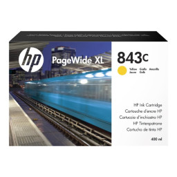 C.t. HP #843C XL amarillo 400ml PageWide XL4000 4100 4500 4600 5000 5100