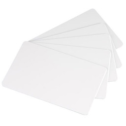(500) Tarjetas EVOLIS PVC color blanco imprimibles PVC blank cards 30MIL (5 packs de 100un)