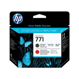 CABEZAL NEGRO MATE/ROJO CRO HP 771